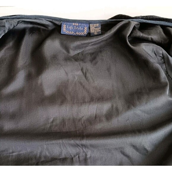 VTG LIFE STYLE Women's Black/Multicolor Button-Up Jacket Size S 1990s - Picture 9 of 9